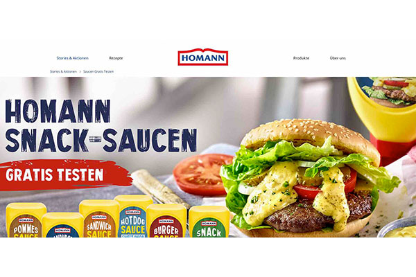 Homann Snack Saucen gratis testen Aktion
